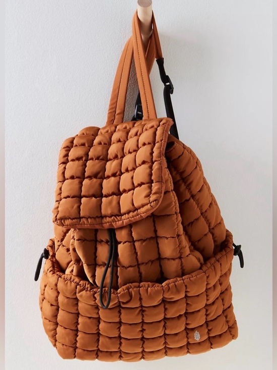 FP Movement by Free People Handbags - Free People Movement Quilted Hiker Backpack in Toffee!